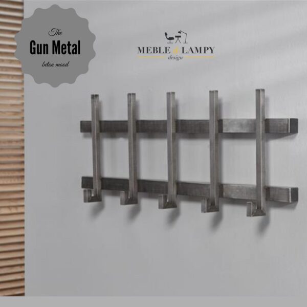 Wieszak 2x5H 40mm Gun Metal