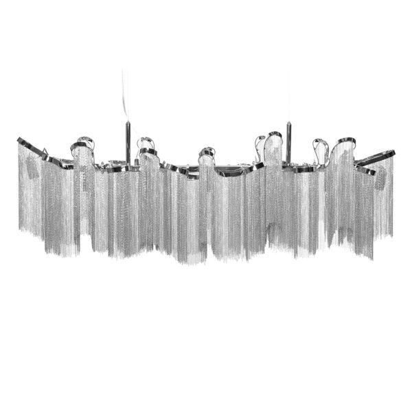 Lampa wisząca Elegance srebrna 118 cm
