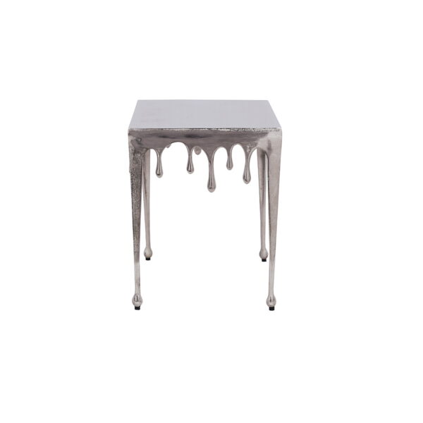 Stolik kawowy Liquid Line S 44 cm srebrny