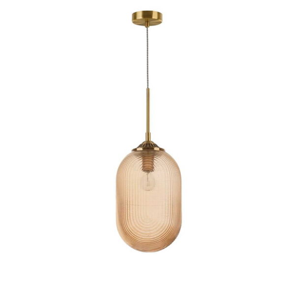 Lampa wisząca MINERVA 22.5 cm champagne