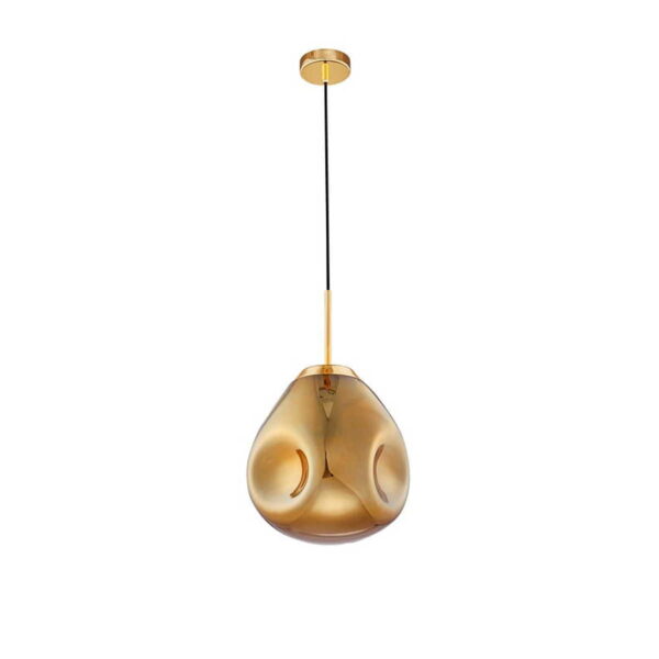 Lampa wisząca LAVA 25 cm złota
