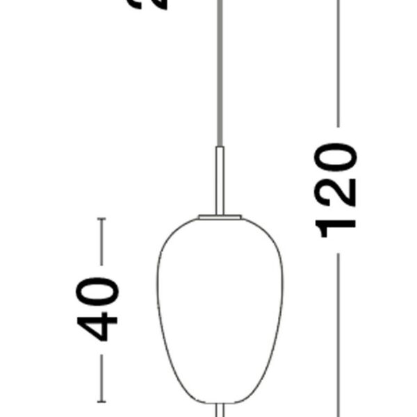 Lampa wisząca RABILO 40 cm