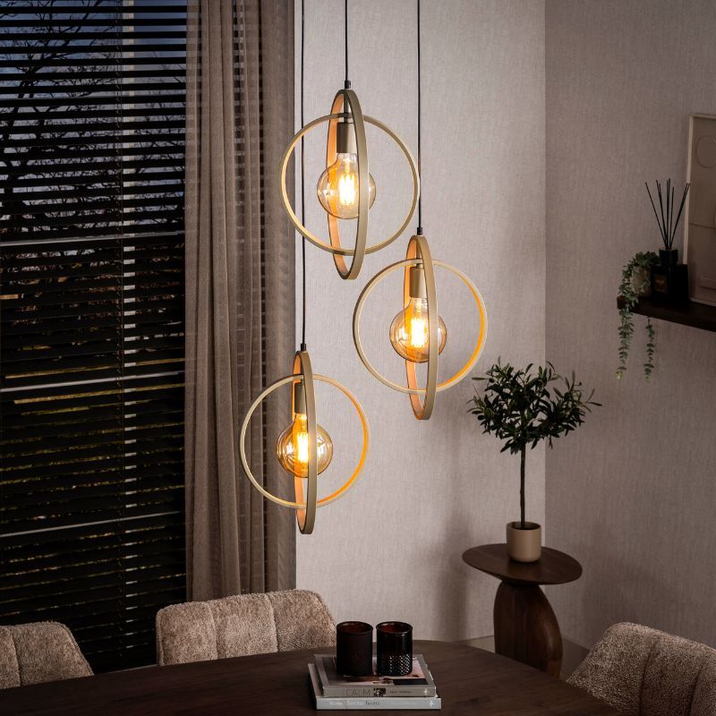 Lampa wisząca 3L Turn around getrapt beżowa